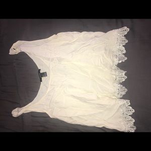 Forever 21 cream flower tank